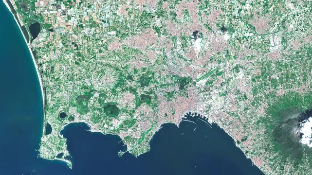 NapoliNaples Italy Coastal Cityscape Mediterranean Sea Urban Travel 4K Video