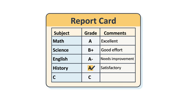 School Report Card Images  Browse 12,042 Stock Photos, Vectors, and Video  | Adobe Stock