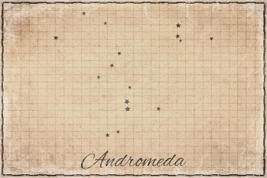 Andromeda Constellation Star Map