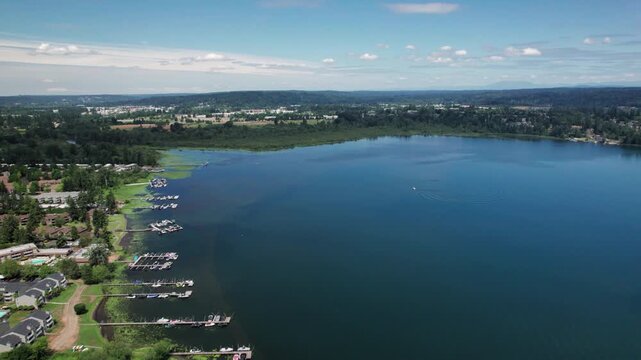 Lake Sammamish Aerial View of Redmond, Washington