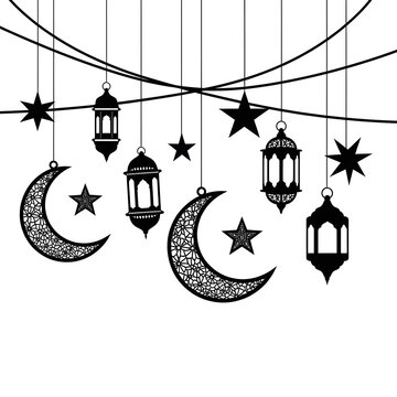 silhouette little star oo white background