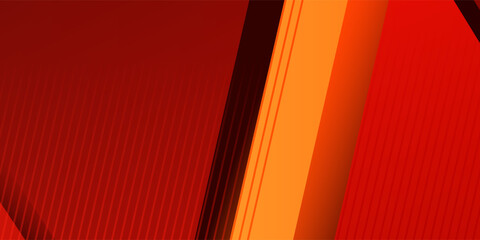 Contemporary abstract red background with layered panels and linear texture detai