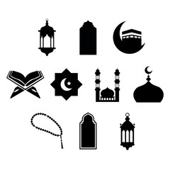 Silhouette Islamic Symbol Illustration