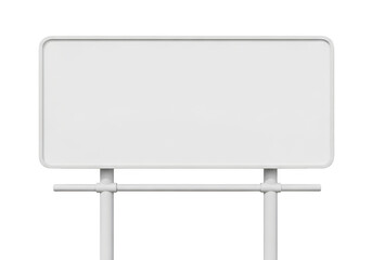 Obraz premium Blank sign on a stand isolated on transparent background