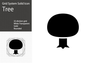 Simple tree icon. Afforestation and forest logo mark