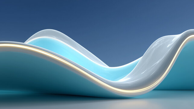 abstract blue wave background
