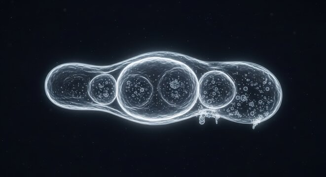 Glowing Fungal Spores