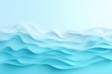 Fototapeta premium Abstract Blue Gradient Ocean Wave Pattern with Soft Lighting and Depth of Field for Background or Illustration With Calm Gentle Mood