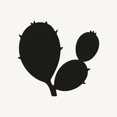 Silhouette of cactus plant