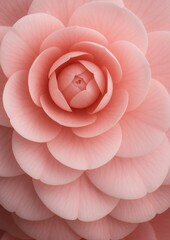 Delicate pink camellia blossom