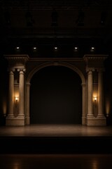 Elegant classical stage architecture.
