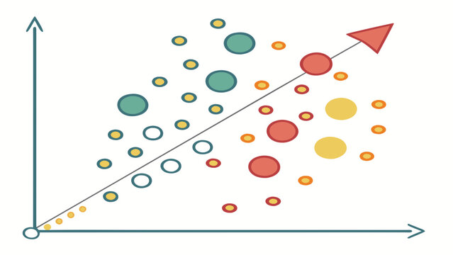 Scatter plot with colored dots and well-defined axes.