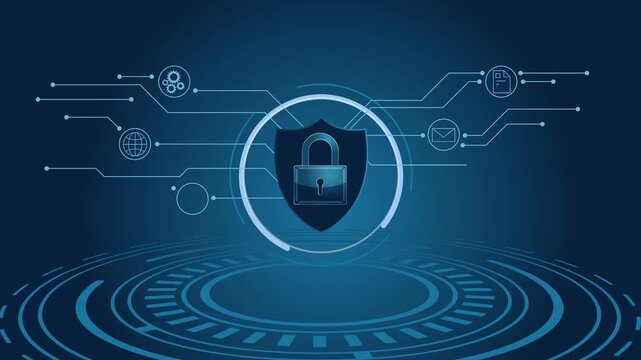 Secured Services Technology with User Privacy and Authentication Framework   - Stock Animated  Illustration as MP4 File