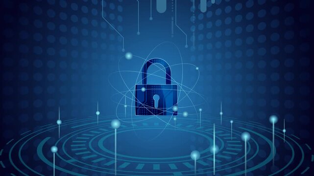 Secured Services Technology with User Privacy and Authentication Framework   - Stock Animated  Illustration as MP4 File