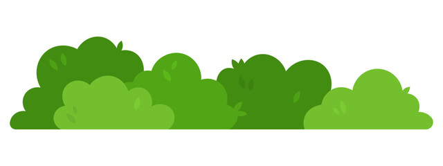 Vector image of green lawn grass for open ground, isolated on a white background. Cartoon garden image, element for your design.