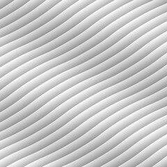 Abstract Silver Gray Gradient Wave Pattern &ndash; Minimal Flowing Stripes Background