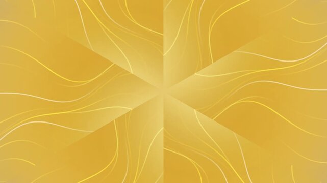 Golden Abstract Background with Flowing Lines.