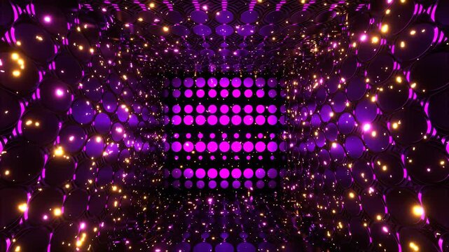3D kaleidoscope effect geometric patterns creating mesmerizing symmetry. Seamless loop music festivals, DJ sets, nightclub visuals, meditation apps, live performances. 4K quality.