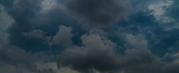 Fototapeta premium Cloud storm sky dark rain lightning thunder stormy typhoon nature light scene rainy atmosphere damage effect carbon dioxide dust air pollution 2.5 Pm, texture nature windstorm weather skyscape.