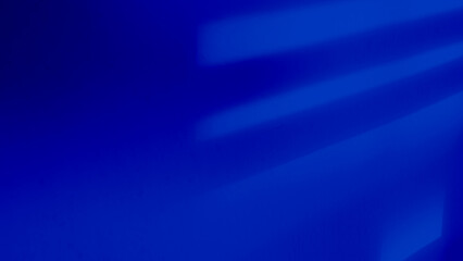 Obraz premium Blue background, wall summer backdrop, studio room loft table with natural shadow on wall floor, mockup pastel abstract interior modern empty for presentation travel product winter spring season