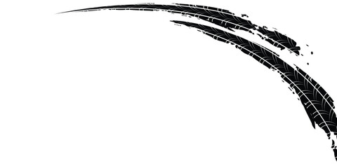 Tire tread marks, wheel textures, tire marks - car racing, motocross, drift, rally, off-road and others. © fathor