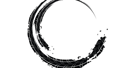 Tire tread marks, wheel textures, tire marks - car racing, motocross, drift, rally, off-road and others. © fathor