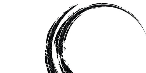 Tire tread marks, wheel textures, tire marks - car racing, motocross, drift, rally, off-road and others. © fathor