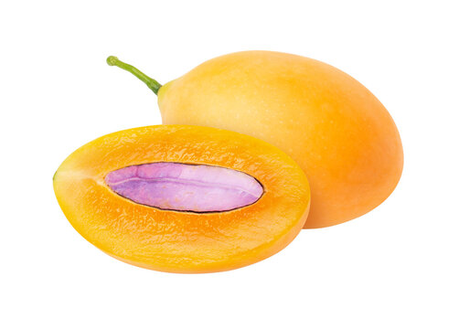 Marian plum or Maprang on white