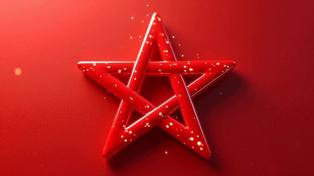 GlossyRedStaronRedGradientBackground