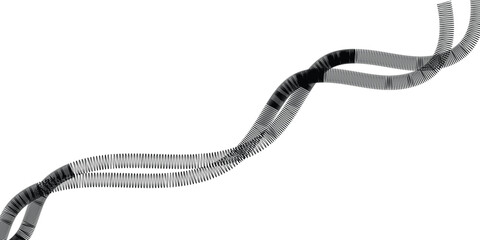 Naklejka premium web line patten snake on a white background