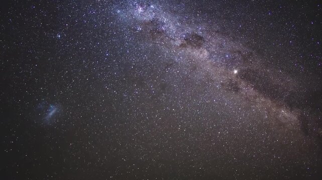 Vast expanse of the Milky Way galaxy stretching across the dark night sky