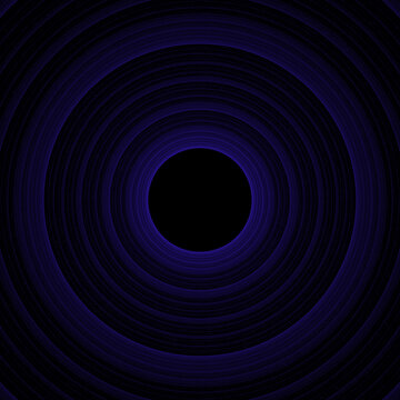 Abstract Blue Black Hole Tunnel Background