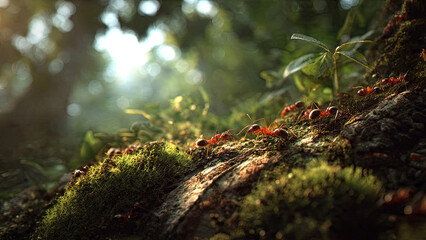 Obraz premium moss on tree