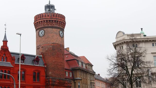 the east german city of cottbus 4k 25fps video