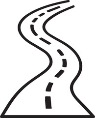 A winding road, artfully depicted in a simplistic and clean illustration style, invites exploration and hints at the journey ahead.