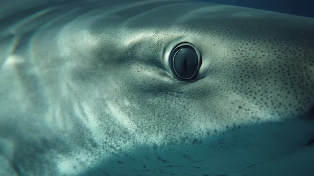 Tiger Shark Close-Up Underwater