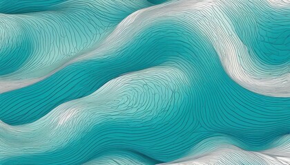 Modern blue wave pattern with flowing lines