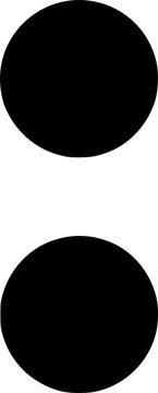Colon icon vector black silhouette print design
