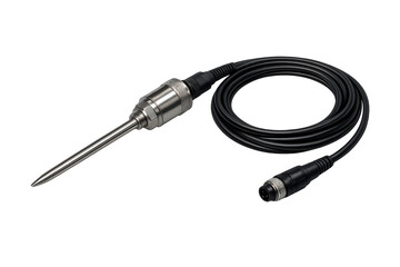 Fototapeta premium Industrial temperature sensor probe with cable connector
