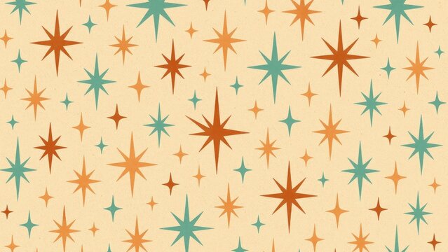 Retro star pattern background