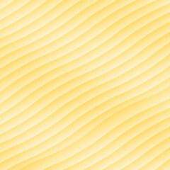 Pastel Yellow Abstract Wavy Stripes Seamless Background Pattern