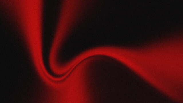 Abstract dark red liquid wave background with grainy texture.