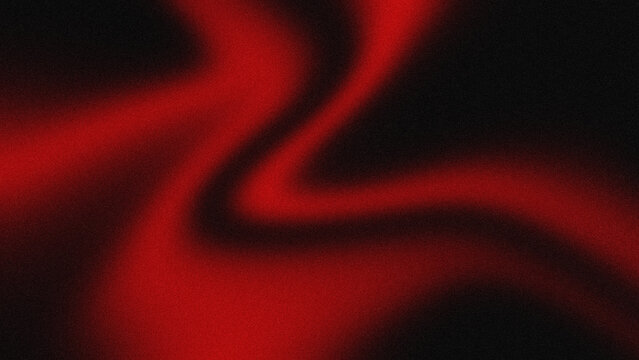 Abstract dark red liquid wave background with grainy texture.