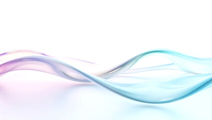 Obraz premium Ethereal wave design with pastel colors and smooth motion