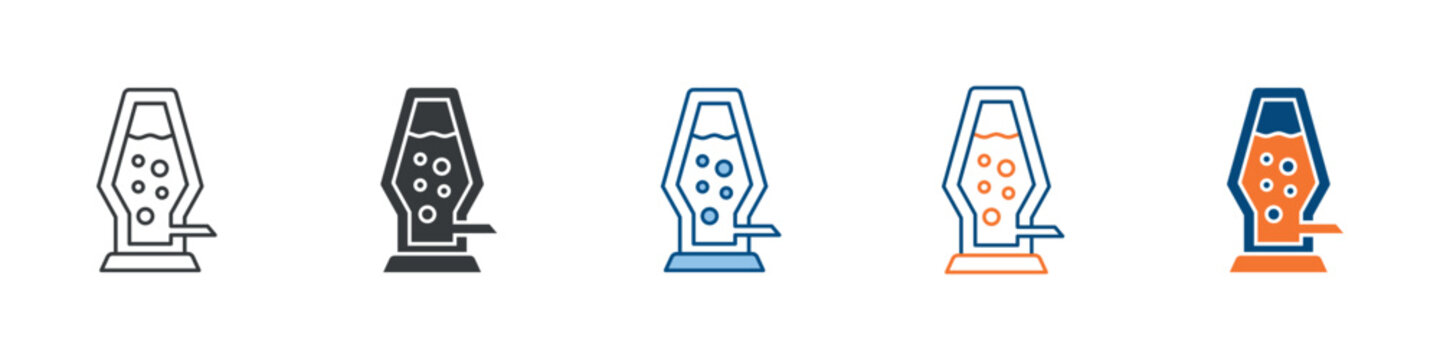 Blast Furnace Icon Set Multiple Style Collection