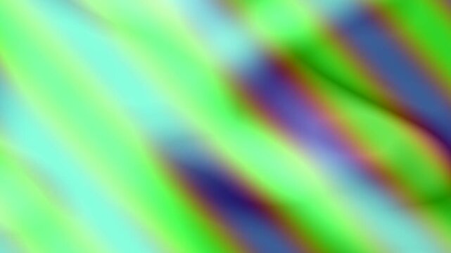 Abstract Soft Gradient Waves in Green Blue and Purple Tones