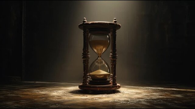 Vintage Hourglass Sand Timer Measuring Passing Time