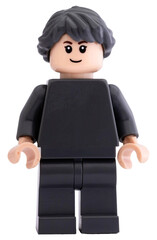 Fototapeta premium Dortmund - Deutschland 13. Februar 2026 - Dunkelgraue Lego Minifigure 