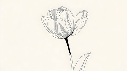 Tulip Outline