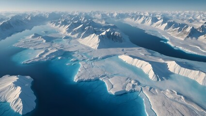 Cinematic 3D Map of Greenland Arctic Terrain